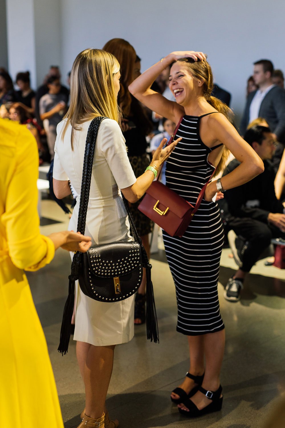 Reference image illustrating 40 Iconic Street Style Handbags Spotted at New York Fashion Week Through the Years