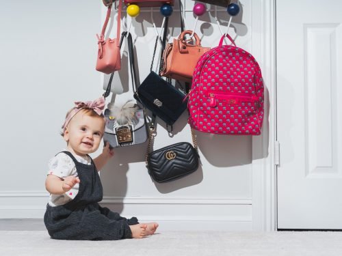 A Baby’s Designer Bag Collection: Mommy-and-Me Matching Luxury Handbags cover image