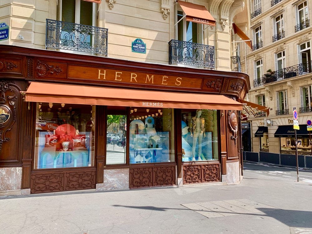 Reference image illustrating A Luxury Shopping Walk Down Champs-Élysées: Hermès, Louis Vuitton & Galeries Lafayette