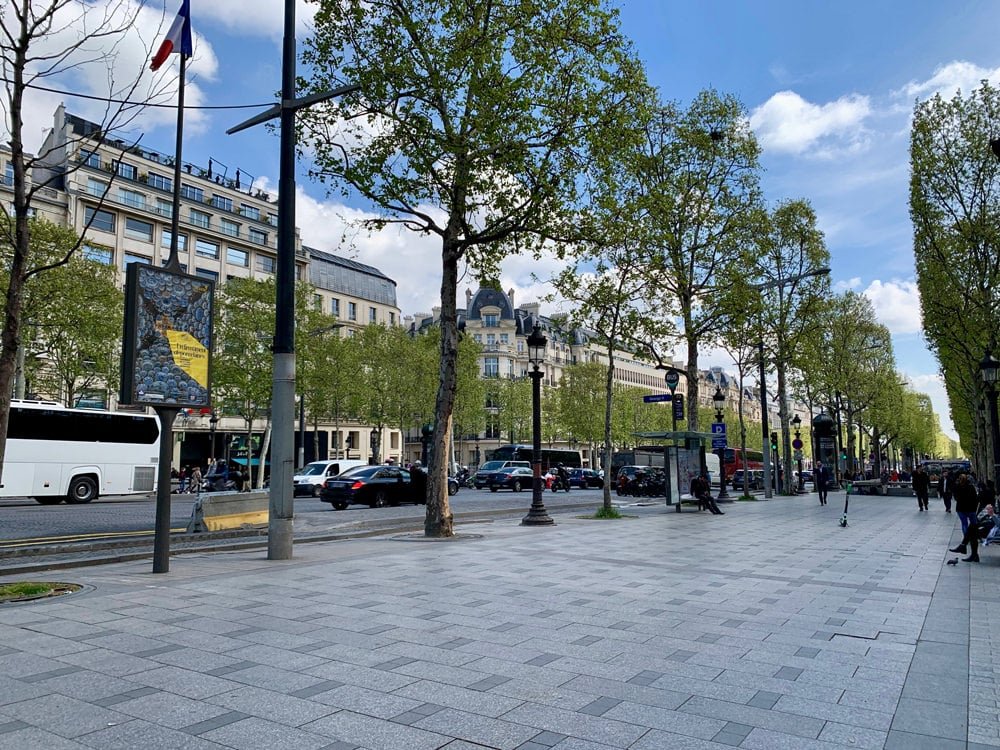 Reference image illustrating A Luxury Shopping Walk Down Champs-Élysées: Hermès, Louis Vuitton & Galeries Lafayette