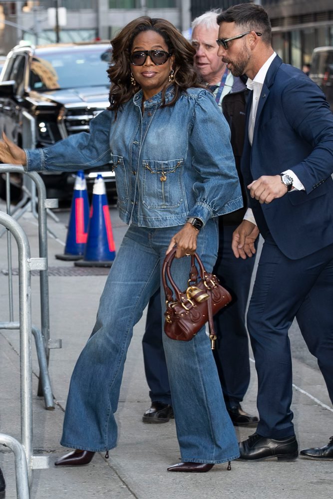 Reference image illustrating April 2026 Celebrity Handbag Sightings: Burgundy Bags, Chanel & Dior Lead Spring Style