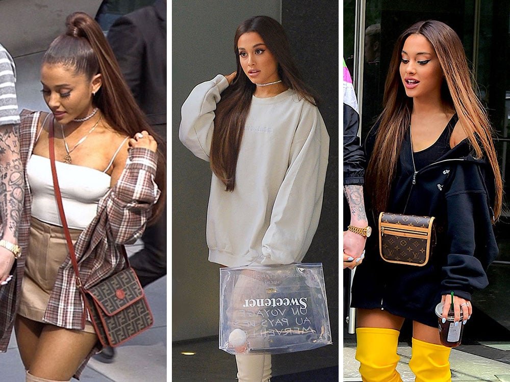 Reference image illustrating Ariana Grande’s Vintage Bag Collection: Chanel, Hermès, Louis Vuitton & More