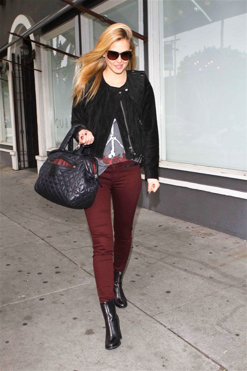 Reference image illustrating Bar Rafaeli Spotted with a Rare Chanel Coco Cocoon Puffed Lambskin Satchel on Robertson Boulevard