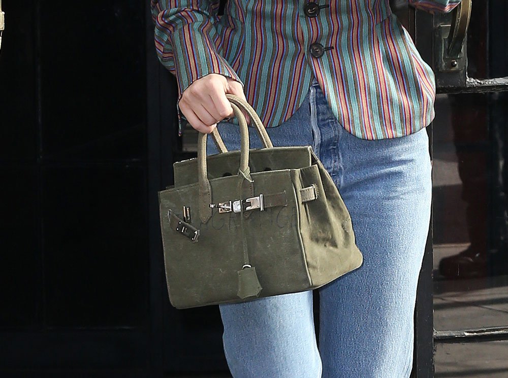 Reference image illustrating Bella Hadid’s Anti-War Birkin: The READYMADE Travel Bag That Fooled Everyone