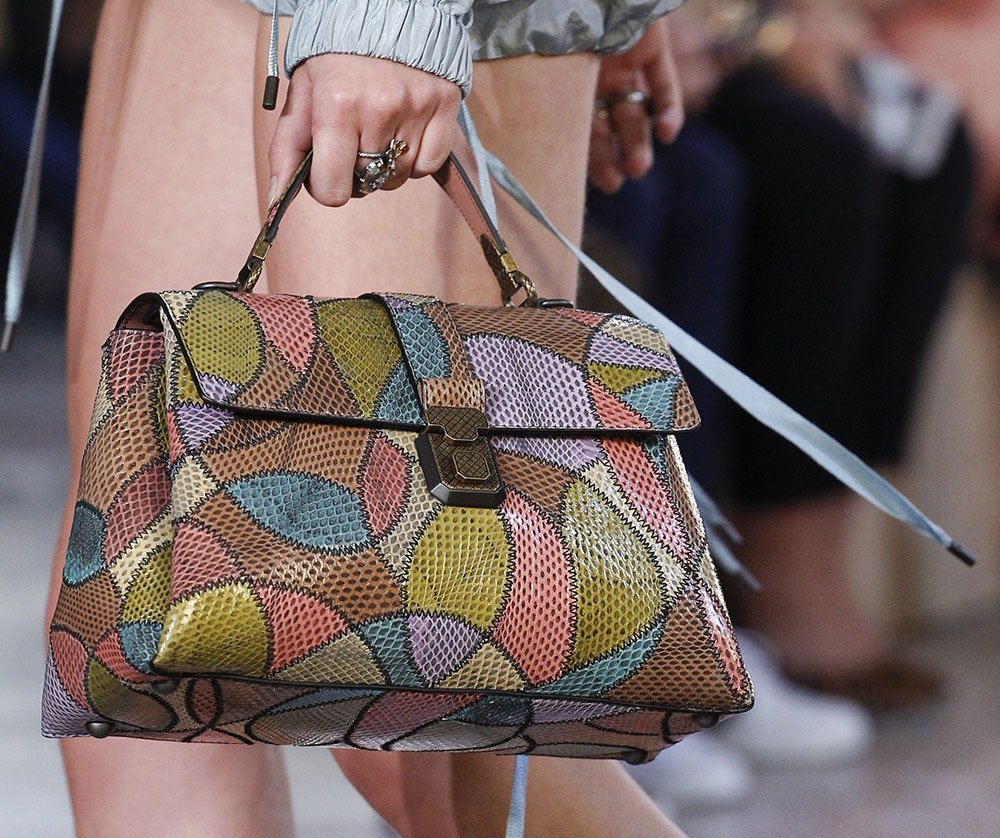 Reference image illustrating Bottega Veneta Spring 2018 Handbags: Unexpected Creativity and Playful Elegance on the Milan Runway