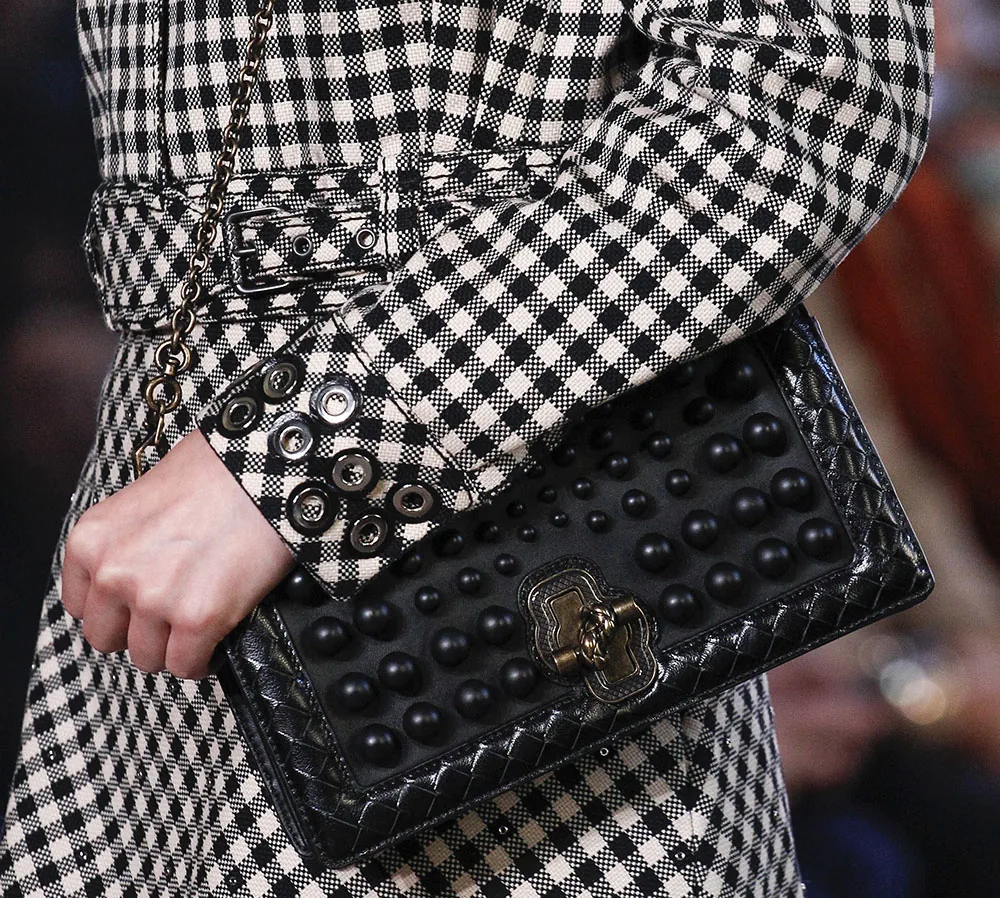 Reference image illustrating Bottega Veneta Spring 2018 Handbags: Unexpected Creativity and Playful Elegance on the Milan Runway