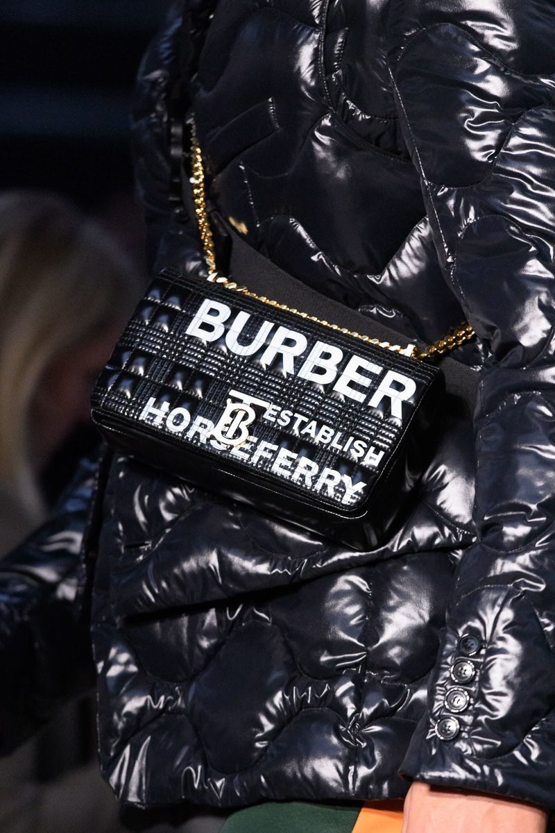 Reference image illustrating Burberry Fall 2019 Runway Bags: Riccardo Tisci’s Streetwear Vision for a New Era