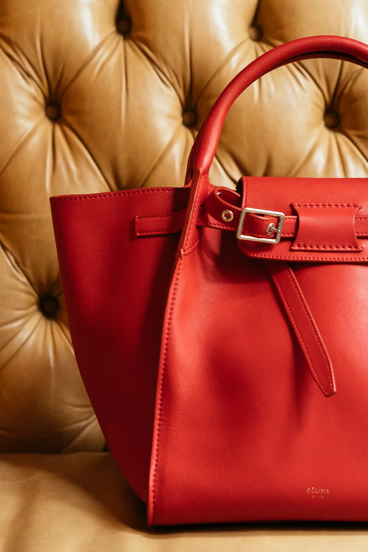 Reference image illustrating Céline Big Bag Review: Medium vs Small Sizes, Suede vs Leather Options