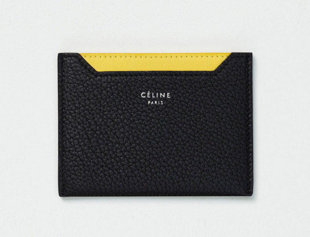Reference image illustrating Céline Summer 2018 Small Leather Goods Collection: Wallets, Card Holders & Key Cases