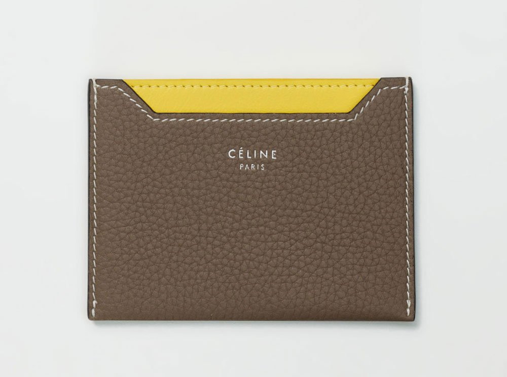 Reference image illustrating Céline Summer 2018 Small Leather Goods Collection: Wallets, Card Holders & Key Cases