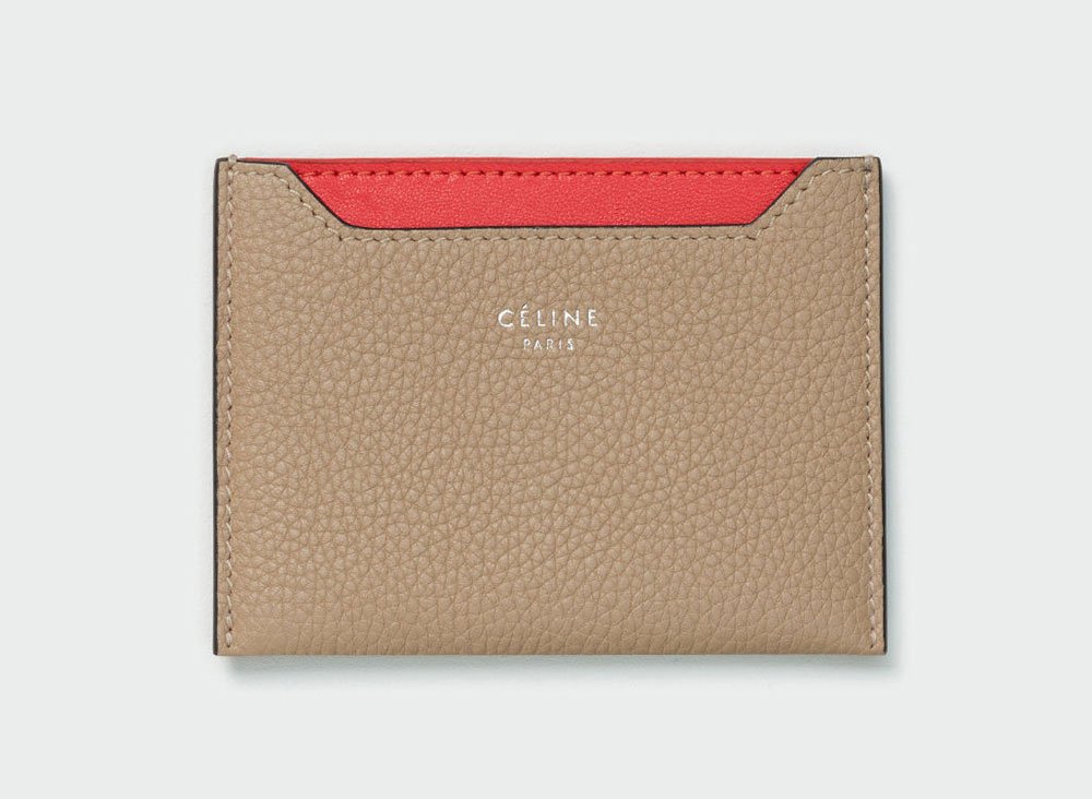 Reference image illustrating Céline Summer 2018 Small Leather Goods Collection: Wallets, Card Holders & Key Cases