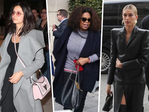 Celebrities Carry Balenciaga and Louis Vuitton Bags During Paris Fashion Week Finale thumbnail