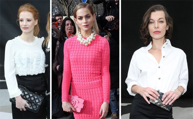 Reference image illustrating Celebrity Chanel Bags at the Fall 2013 Show: From Lego Clutches to Classic Flaps