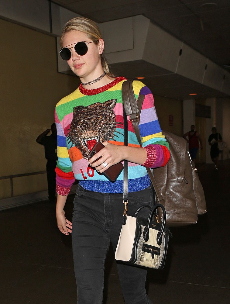 Reference image illustrating Celebrity Handbag Sightings: Chanel, Hermès, Dior, and the Gucci Embroidery Trend