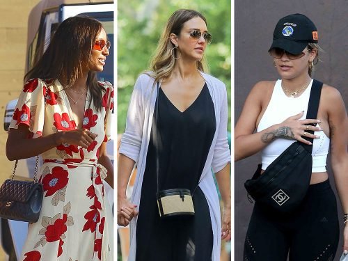 Celebrity Handbag Sightings: Chanel, Versace, and Hunting Season Bags Spotted on Summer Errands thumbnail