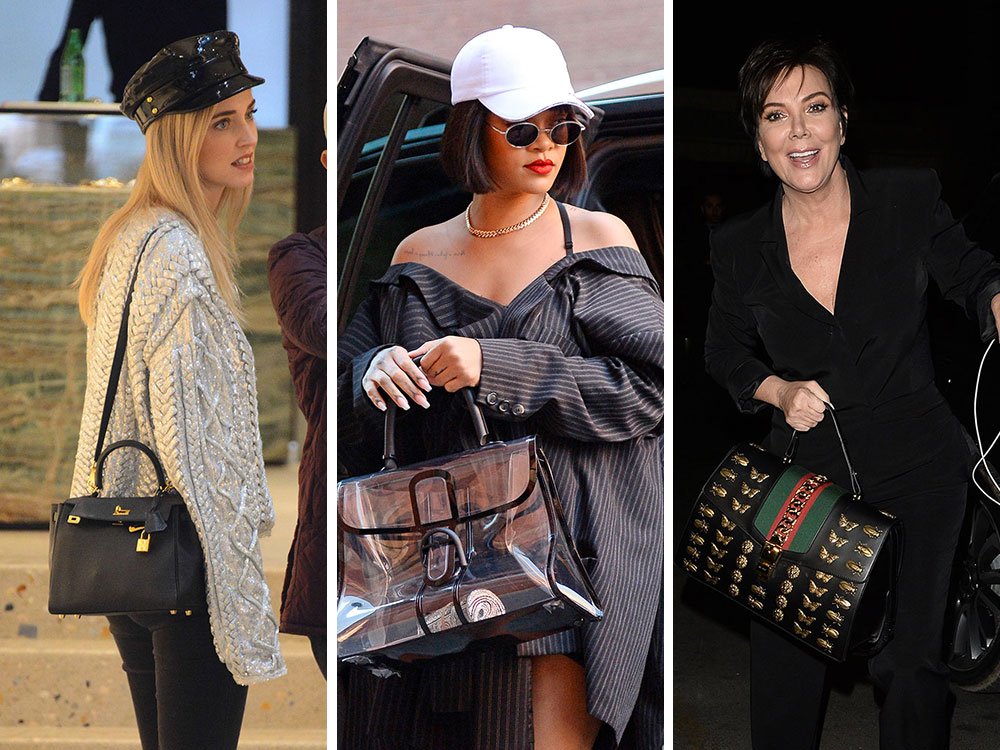 Reference image illustrating Celebrity Handbag Sightings: Givenchy, Gucci, Louis Vuitton & More in Fall 2017