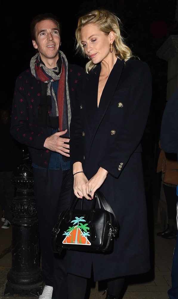 Reference image illustrating Celebrity Handbag Sightings: Prada, Chanel & Louis Vuitton Spotted at Pre-Holiday Events
