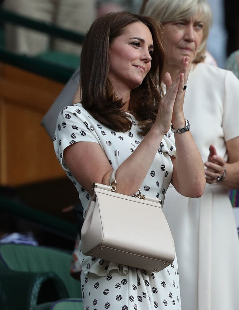 Reference image illustrating Celebrity Handbag Watch: Logo Tees, Wimbledon Style, and Chanel WOCs