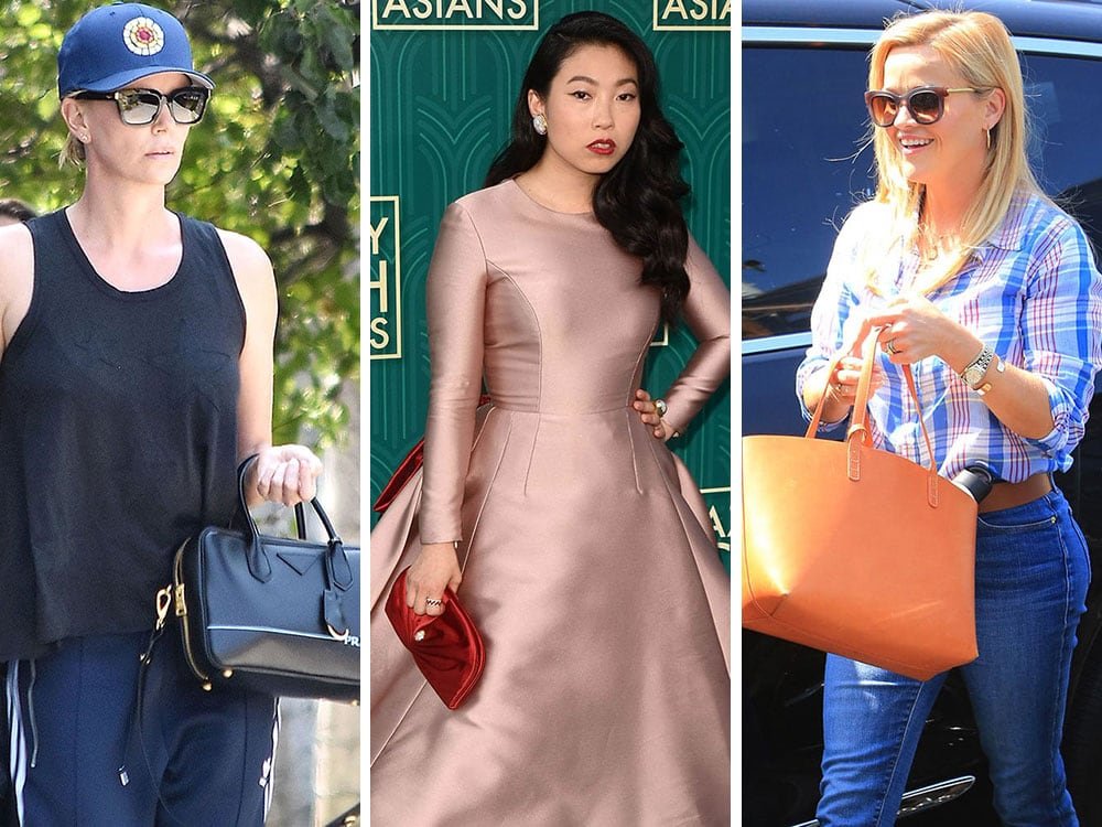 Reference image illustrating Celebrity Handbag Watch: Prada Galleria, Mansur Gavriel Tote, and Edie Parker Clutch Spotted on Stars This Week
