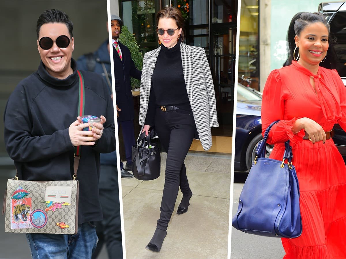 Reference image illustrating Celebrity Street Style: Celine, Gucci, and Frame Bags Spotted on Stars This Spring