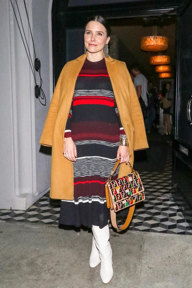 Reference image illustrating Celebrity Street Style: Fendi, Louis Vuitton & Saint Laurent Bags Under Spring Sun