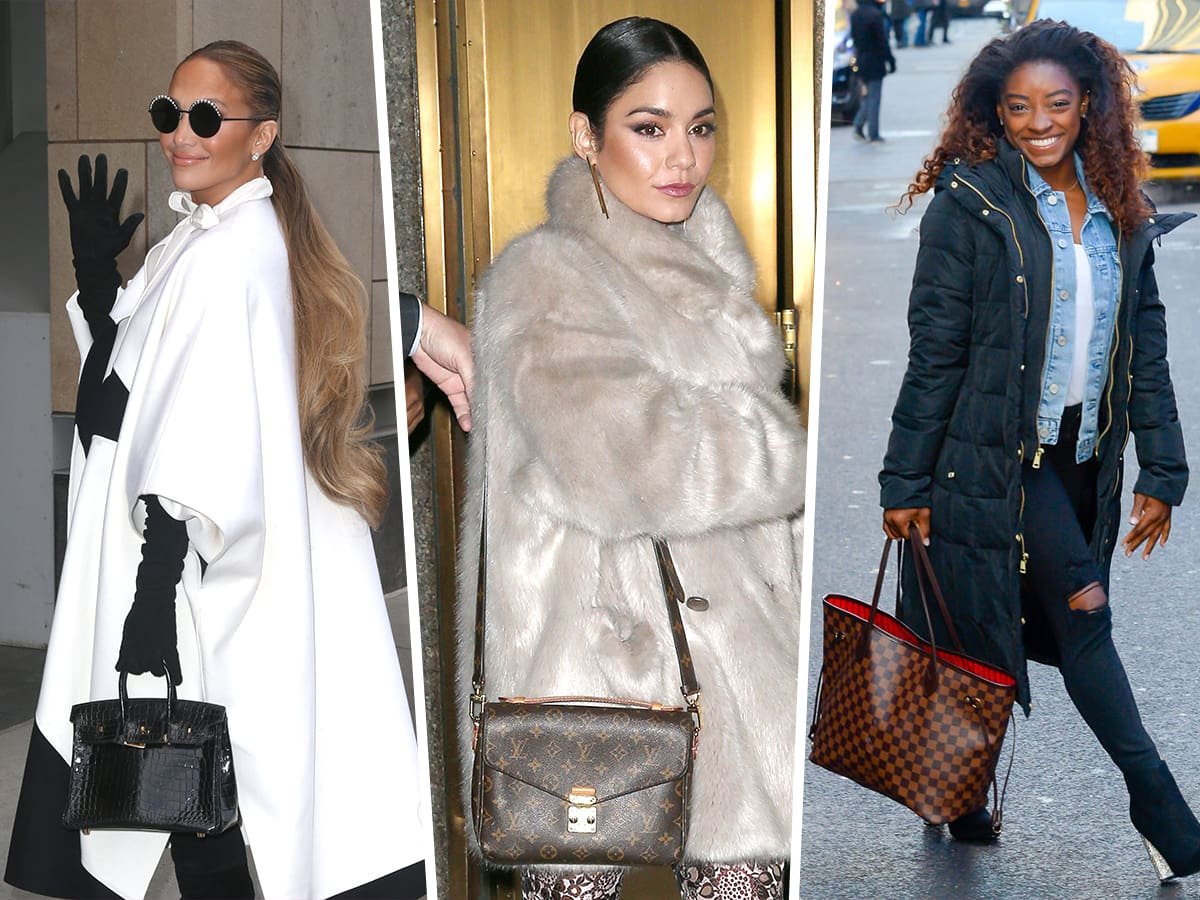 Reference image illustrating Celebrity Street Style: JLo, Simone Biles, and More Carry Fendi, Prada, and Louis Vuitton at NYC Events