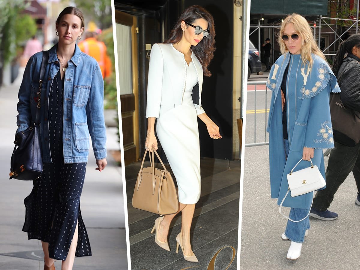 Reference image illustrating Celebrity Street Style: Saint Laurent, Chanel, and Louis Vuitton Bags Spotted in NYC and LA