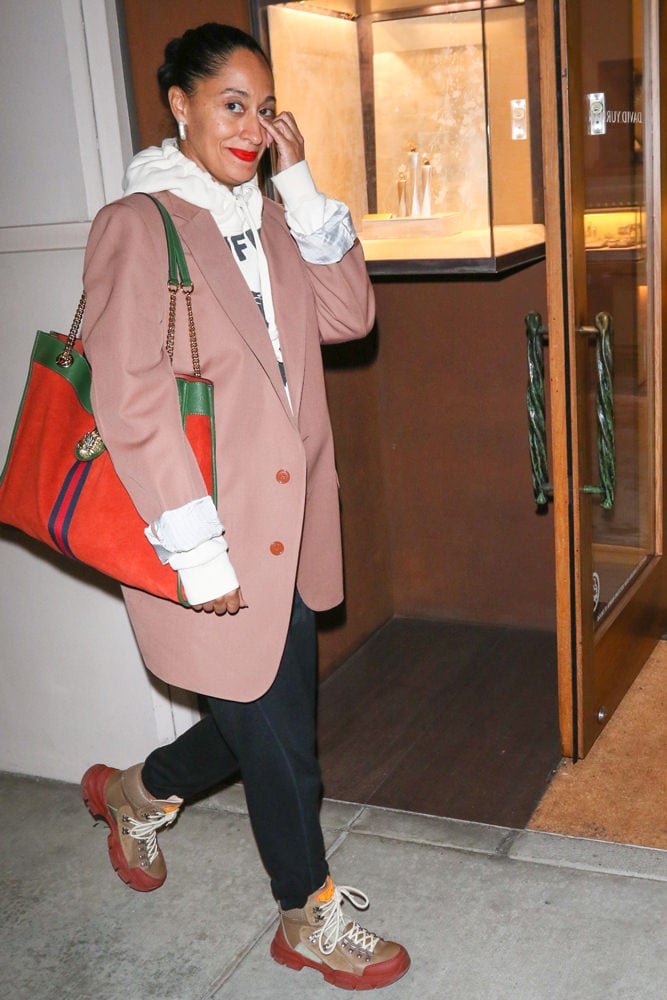 Reference image illustrating Celebs Step Out with Mark Cross, Hermès and Fendi