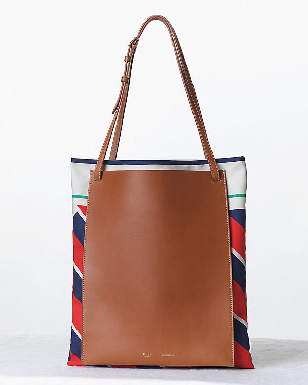 Reference image illustrating Celine Fall 2013 Handbag Collection: Wood-Grain Box Bags, Patent Luggage Totes & More