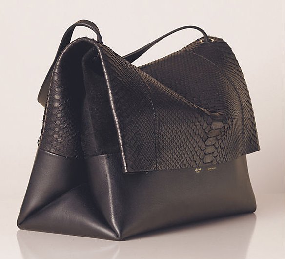 Reference image illustrating Celine Summer 2013 Handbag Collection: Tricolor Trapeze, Edge Tote & All Soft Shoulder Bag