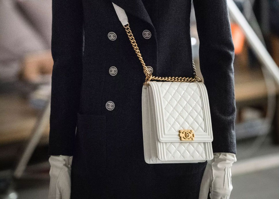 Reference image illustrating Chanel Boy Bag Gets a Tall Makeover: North-South Proportion Debuts at Cruise 2019