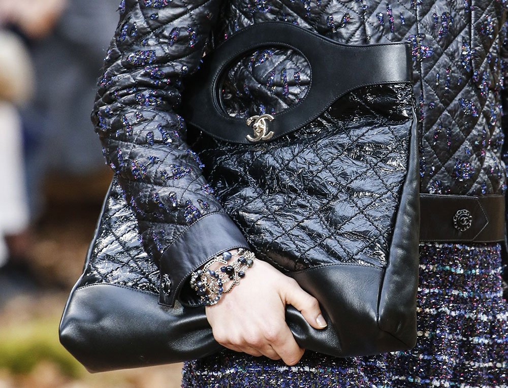 Reference image illustrating Chanel Fall 2018 Introduces the Chanel 31 Bag: A Forest-Inspired Handbag with Three Ways to Wear