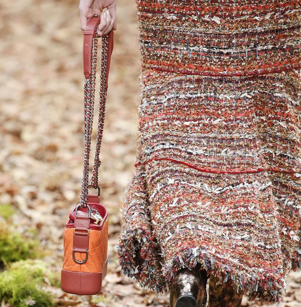 Reference image illustrating Chanel Fall 2018 Introduces the Chanel 31 Bag: A Forest-Inspired Handbag with Three Ways to Wear