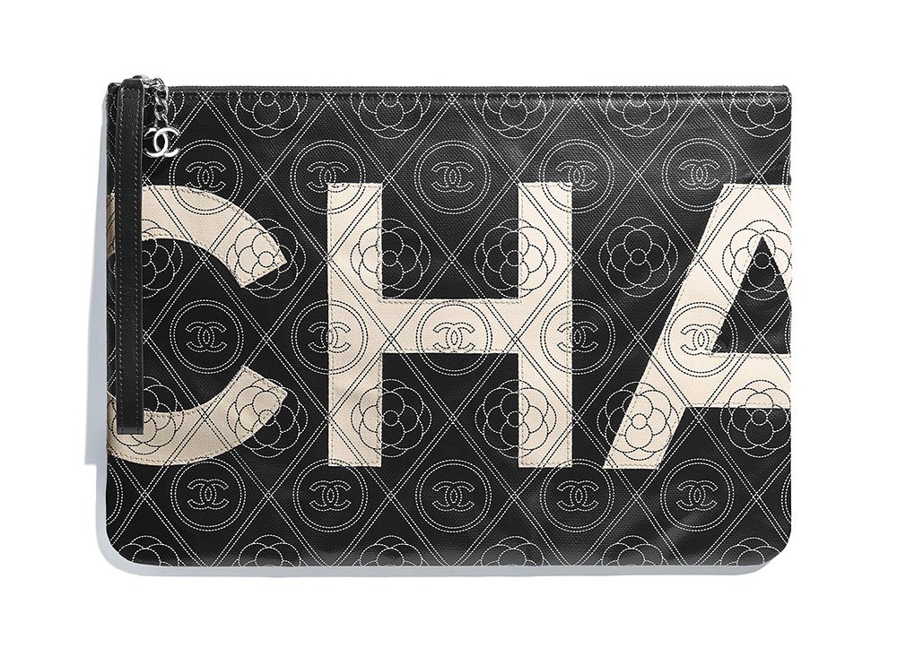 Reference image illustrating Chanel Introduces Its Own Monogram Coated Canvas for Spring 2018 Bags