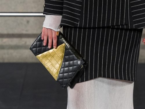 Chanel Métiers d’Art 2019 Bags: Ancient Egypt Inspires Gold, Pyramids, and Metallic Tweed thumbnail