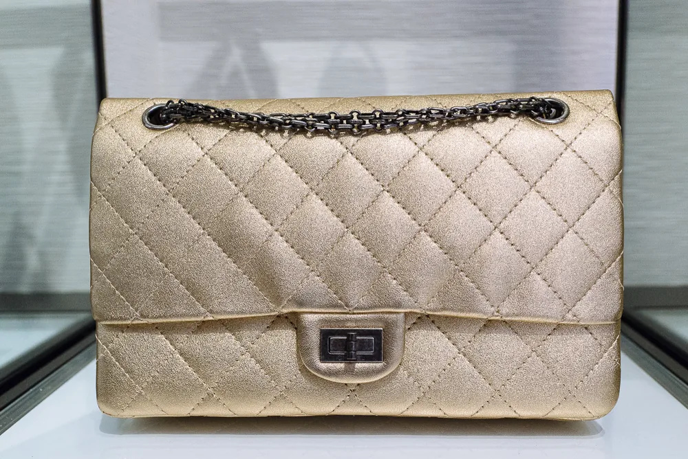 Reference image illustrating Chanel Spring 2014 Collection: Ombré Boy Bags, Sequin Flaps & More Accessories