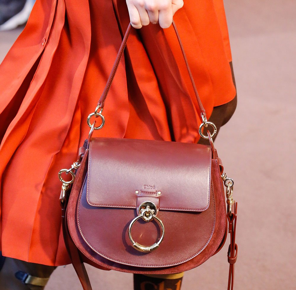 Reference image illustrating Chloé Fall 2018 Runway Bags: New Takes on Drew, Faye, and the Roy Bag