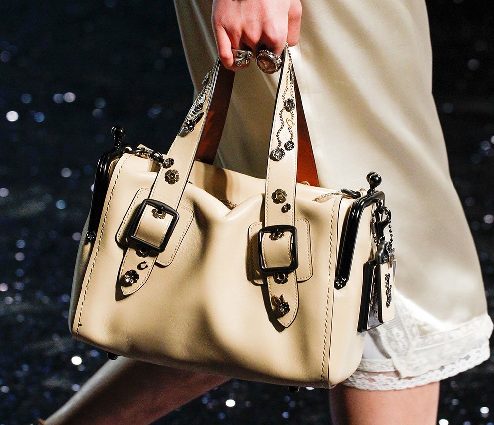 Reference image illustrating Coach Spring 2018 Runway Bags: Keith Haring Art Meets Bonnie Cashin Heritage