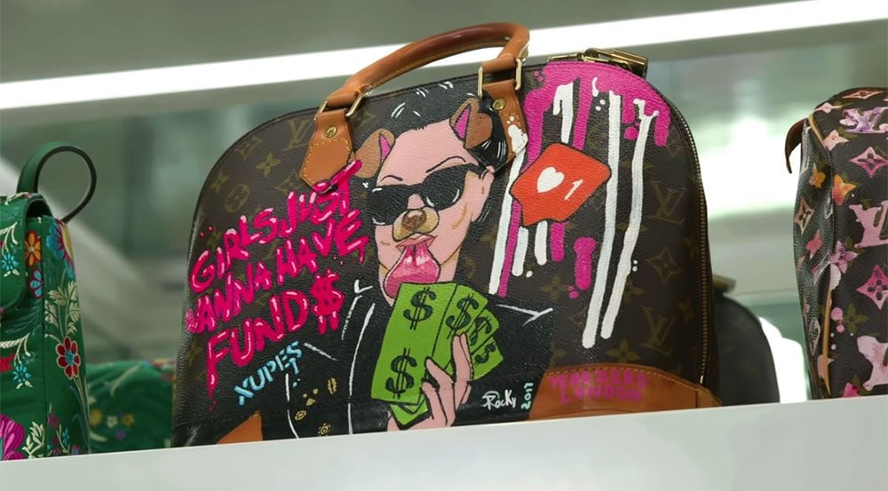 Reference image illustrating Custom-Painted Luxury Handbags: Would You Personalize Your Designer Bag?