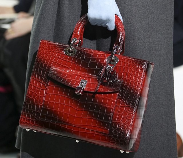 Reference image illustrating Dior Fall 2014 Handbags: Raf Simons’ Minimalist Masterpieces with Jeweled Clutches