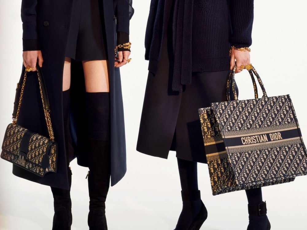 Reference image illustrating Dior Pre-Fall 2019 Bags: Bold Logos, Personalization, and New Silhouettes