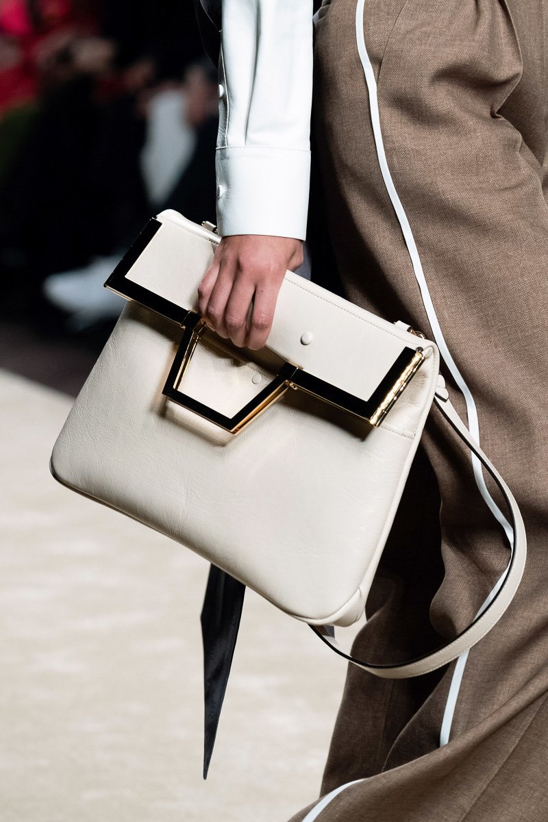 Reference image illustrating Fendi Fall 2019 Bags: Karl Lagerfeld’s Final Collection Steps Away from Logo Mania
