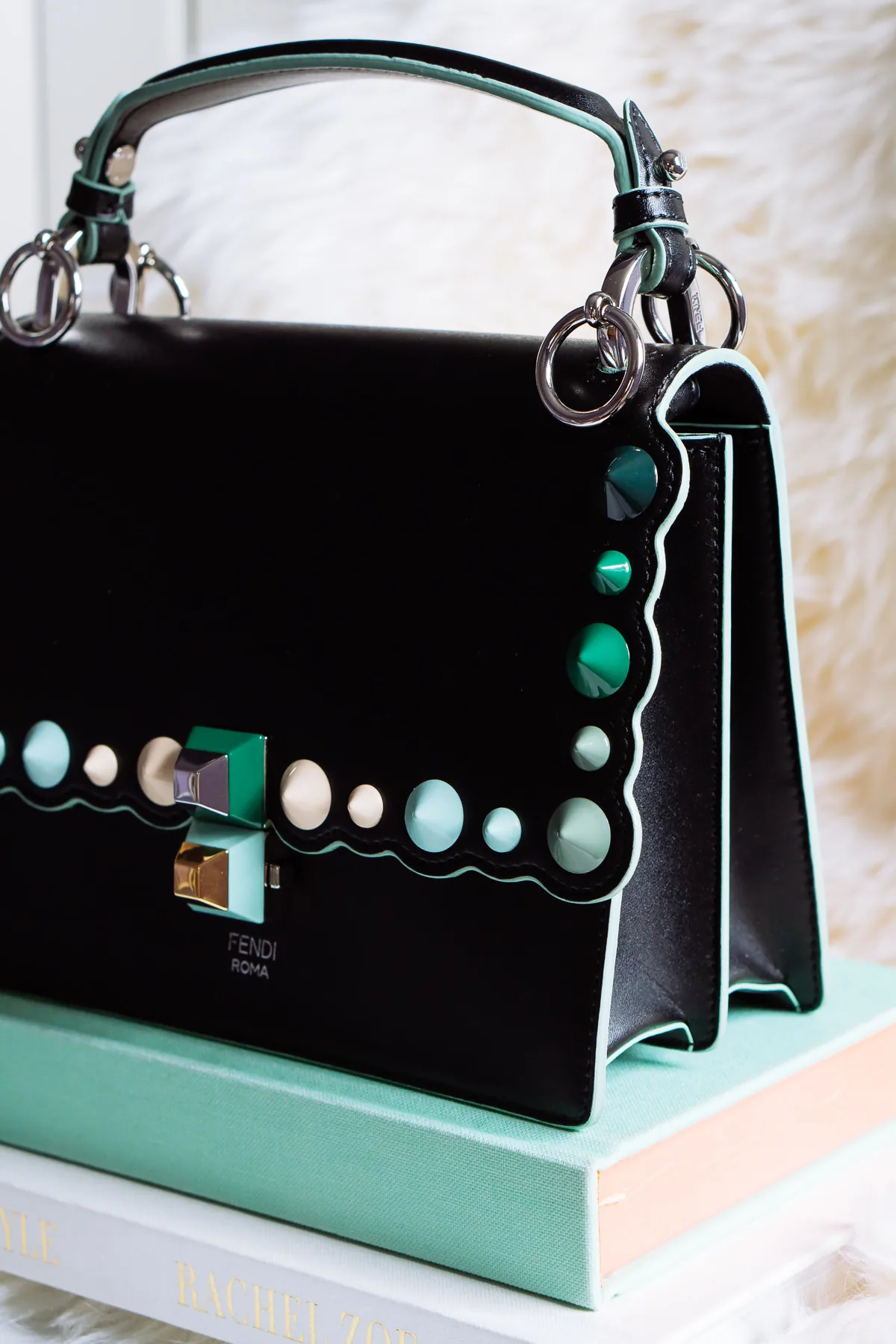 Reference image illustrating Fendi Kan I Bag Review: Scalloped Leather, Versatile Design & Real-Life Carry Test