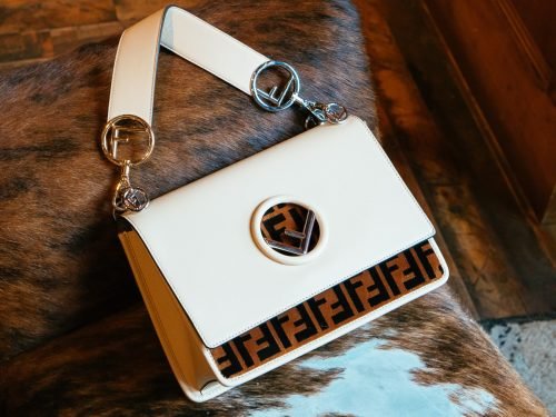 Fendi Kan I F Bag Review: Mixed Media Velvet and Logo Hardware thumbnail