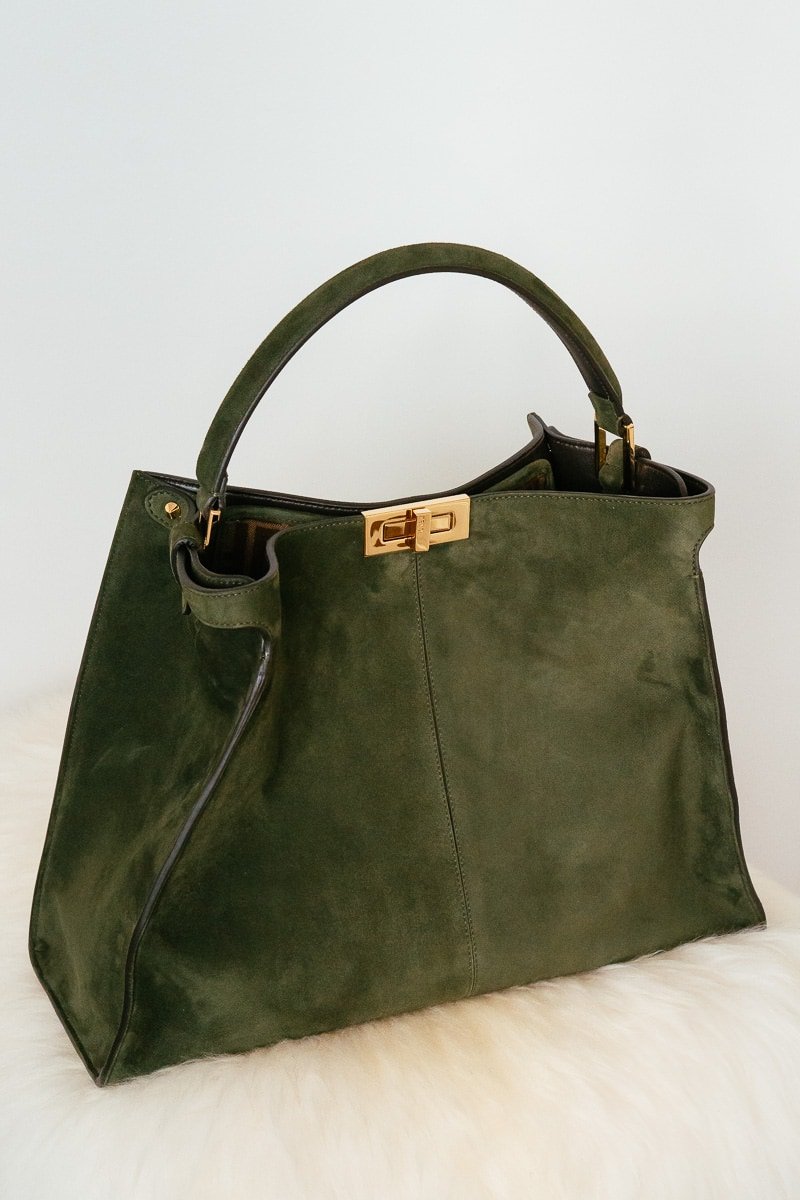 Reference image illustrating Fendi Peekaboo X-Lite Bag Review: A Slouchy Suede Update to a Classic Silhouette