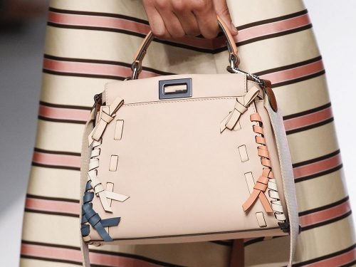 Fendi Spring 2018 Handbags: Plaid, Logo Prints, and New Silhouettes for the Peekaboo and Kan I cover image