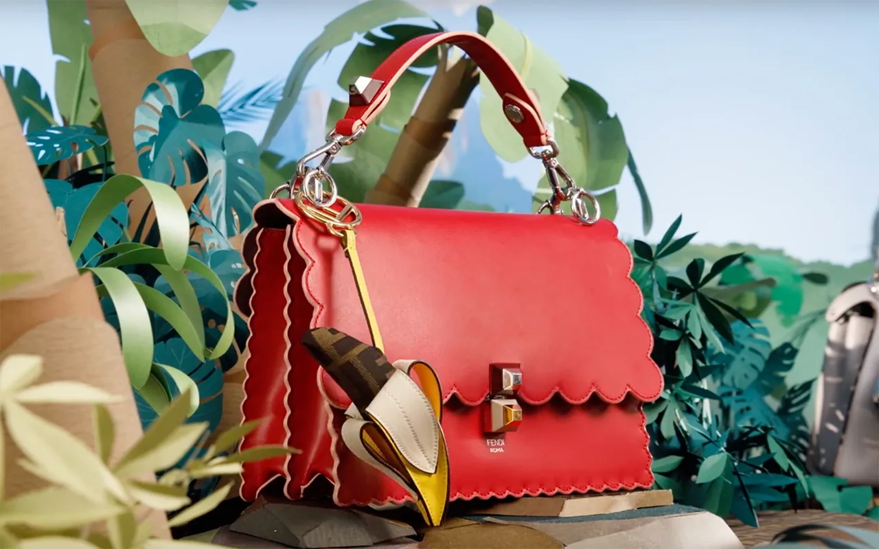 Reference image illustrating Fendi Spring 2025 Space Monkey and Banana Bag Charms: A Playful Tropical Touch