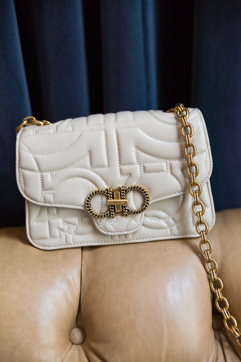 Reference image illustrating Ferragamo Quilted Gancini Mini Bag: The Perfect Summer Party Accessory