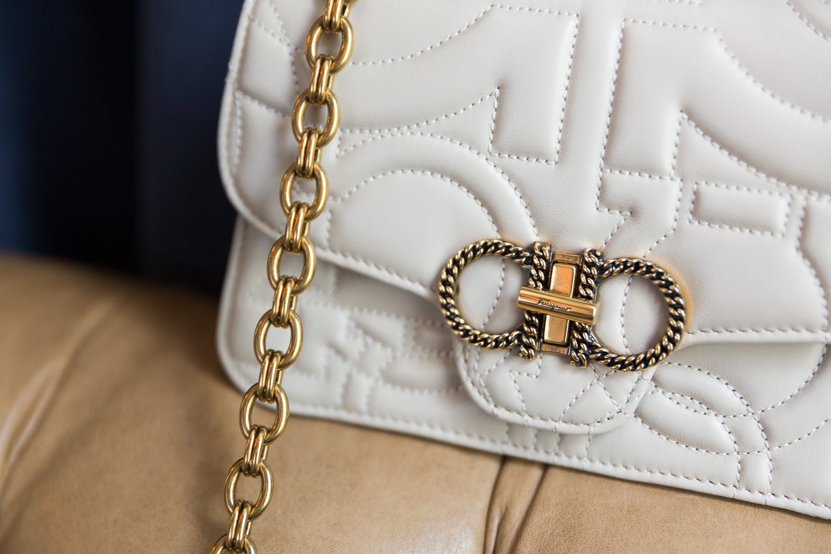 Reference image illustrating Ferragamo Quilted Gancini Mini Bag: The Perfect Summer Party Accessory
