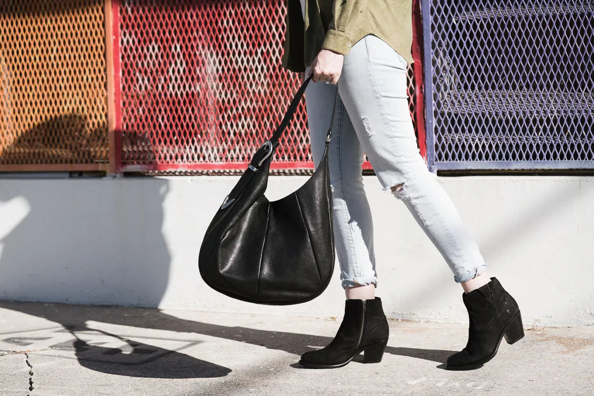 Reference image illustrating Frye Spring 2018: The Best Leather Handbags and Boots for Everyday Luxury